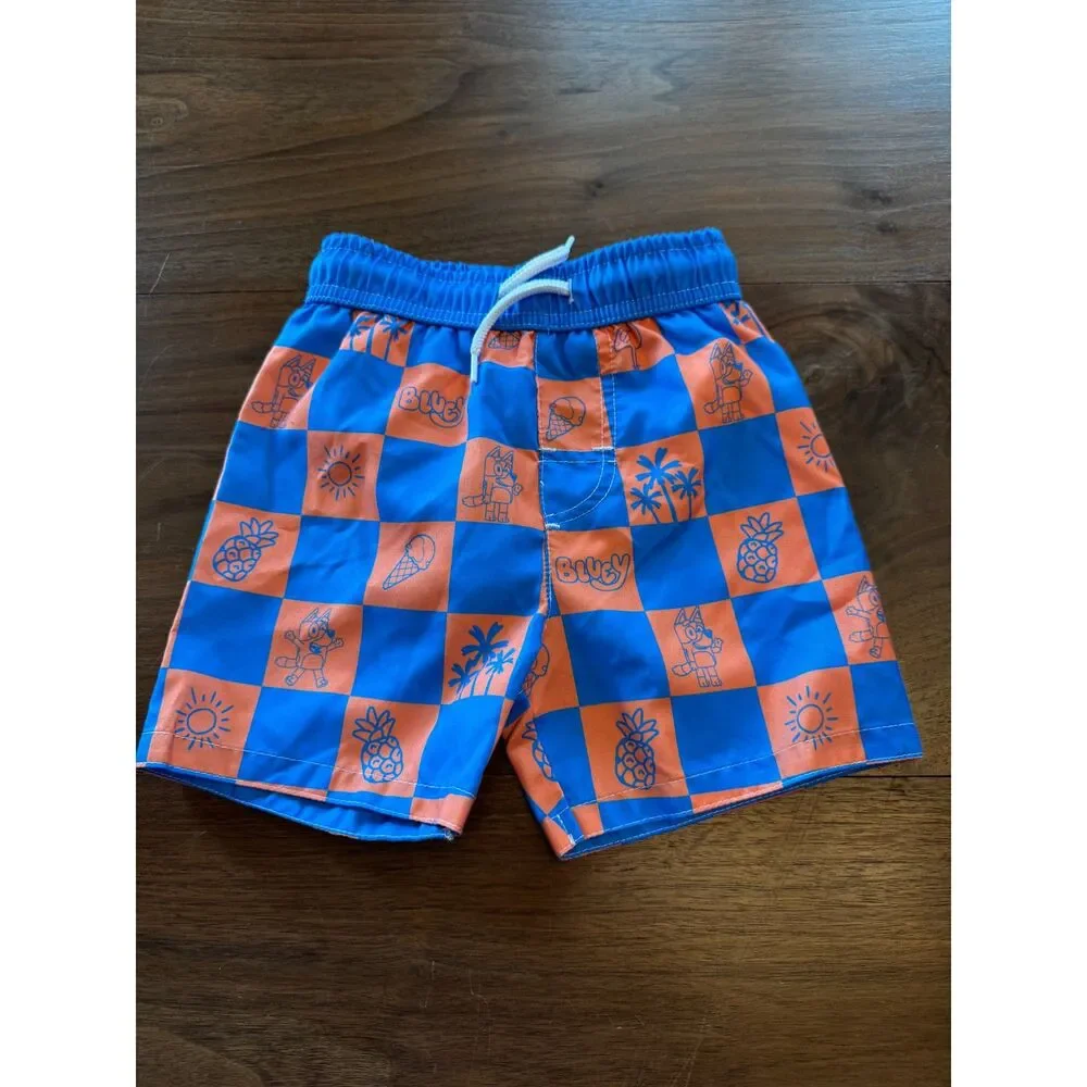 bluey Toddler Swim Trunks Size 2T